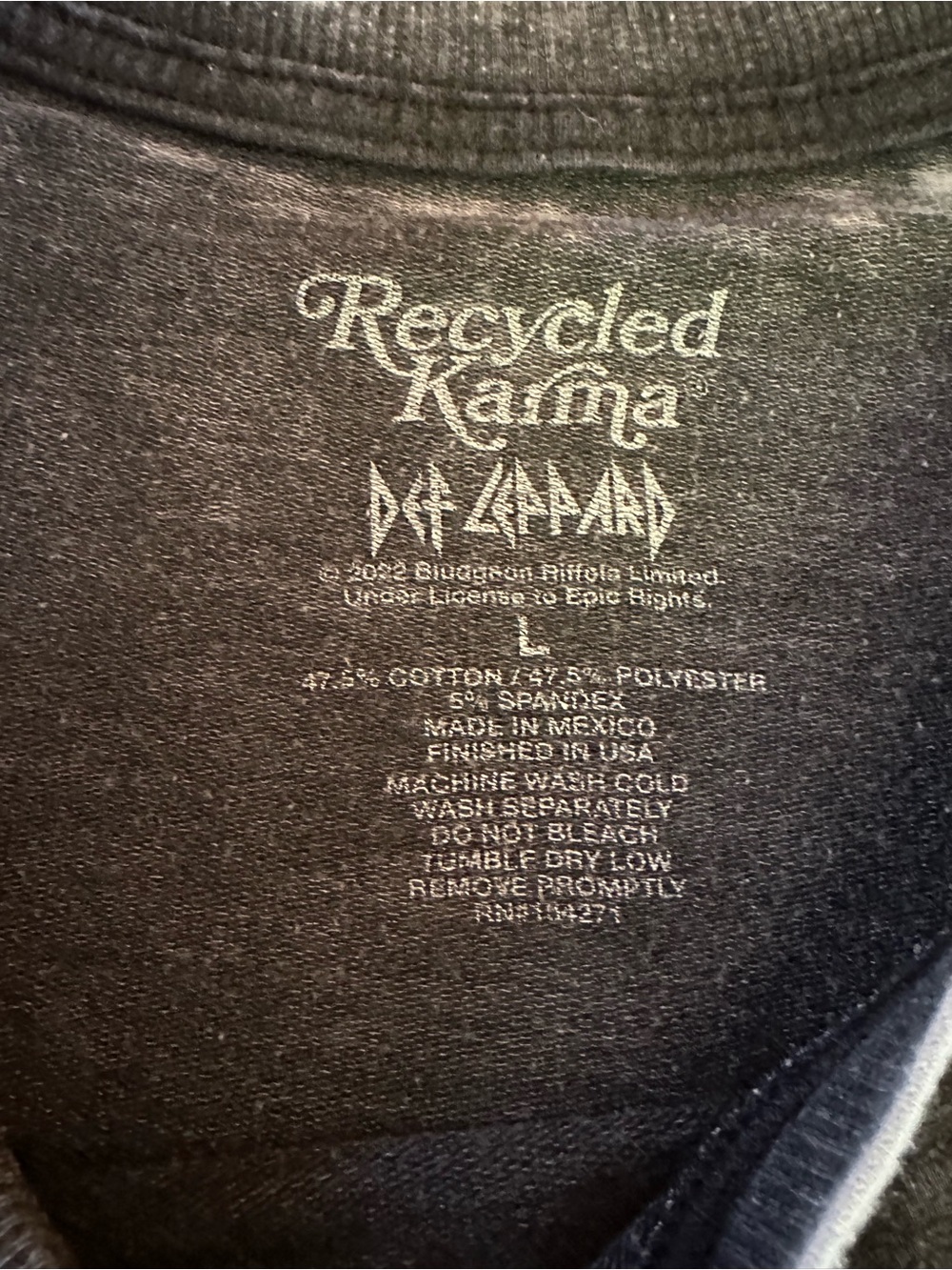 Def Leppard World Tour 1987 Acid Wash Oversized Sweatshirt Leopard Graphic L - Picture 5 of 6